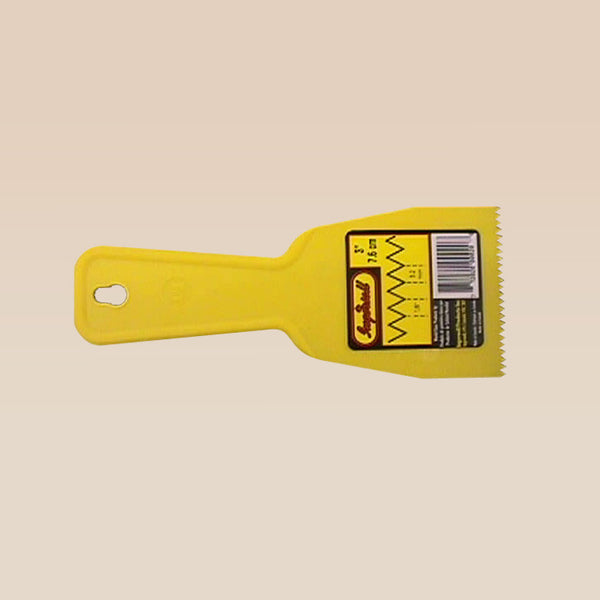 Ingersoll V Notch Trowel Plastic 3 Inch Handle 2 Notch Sizes