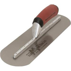 Marshalltown Concrete Finishing Trowel Round Ends C/S 20x5 Inch DuraSoft Handle
