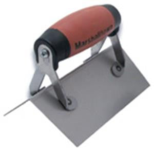 Marshalltown Concrete External Corner Trowel Stainless Steel 6x21/2 Inch Durasoft Handle