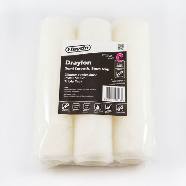 Haydn Paint Roller Sleeve Pro Semi Smooth 230mm 8mm Nap