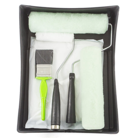 Haydn Paint Kit Roller Sleeves Frame Tray Brush 8 Piece