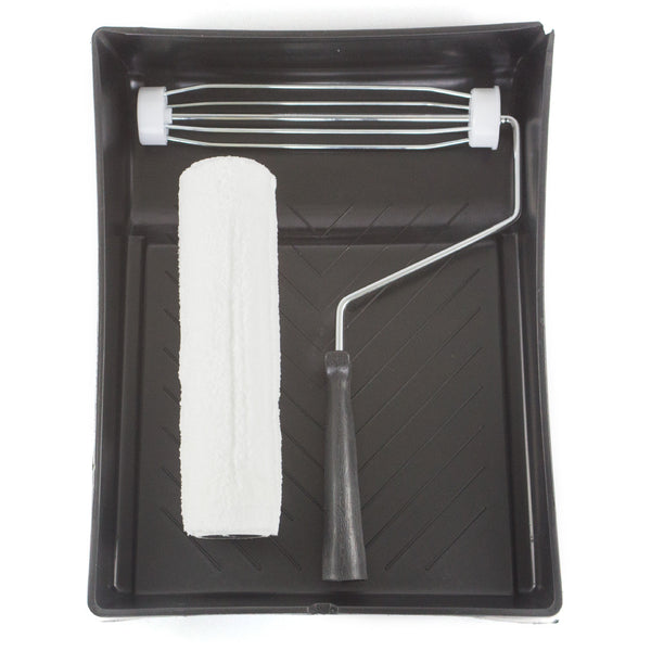 Haydn Paint Kit Roller Sleeve Semi Rough 230mm 9mm Nap Tray Frame