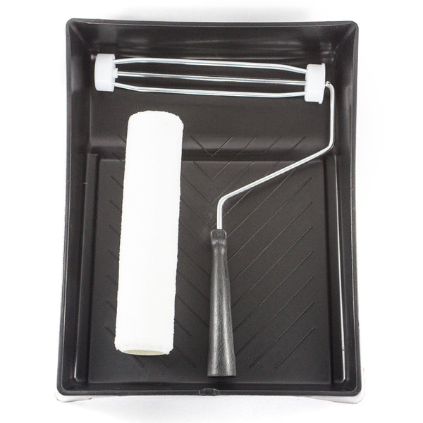Haydn Paint Kit Roller Sleeve Smooth 230mm 6mm Nap Tray Frame