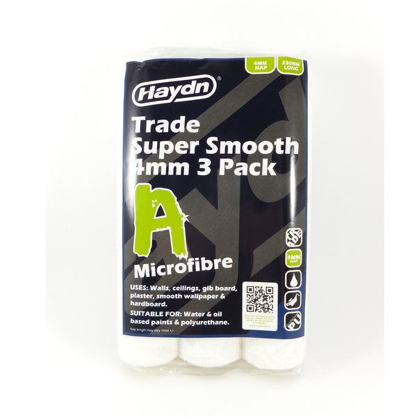 Haydn Paint Roller Sleeve Microfibre Super Smooth 230mm 4mm Nap