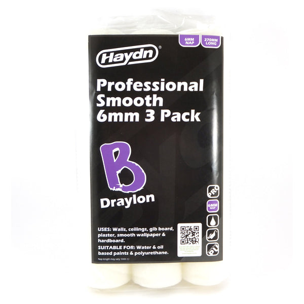 Haydn Paint Roller Sleeve Pro Smooth 270mm 6mm Nap