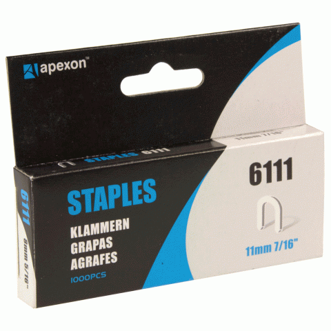 Staples 10 & 11mm Packs of 1000 Apexon 