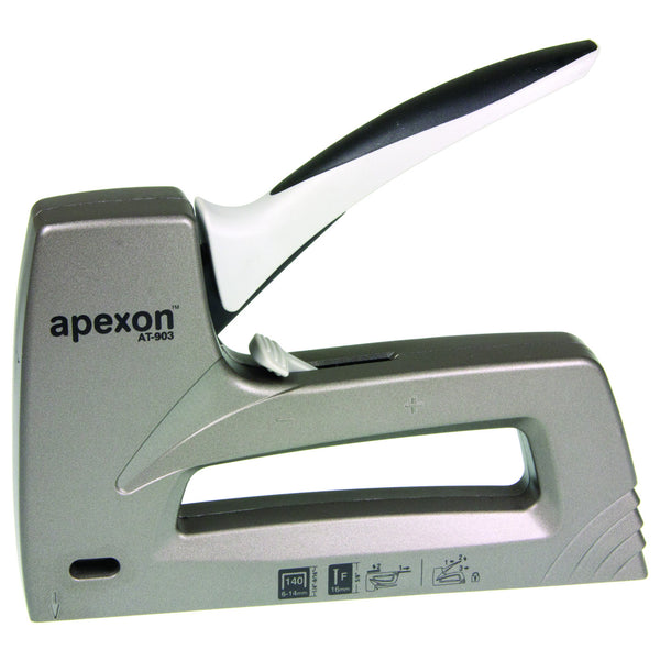 Staple Gun Heavy Duty Aluminium Bottom Loading Apexon 
