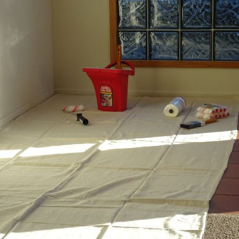 CQ Canvas Drop Cloth 4' x 15' Hallway Runner