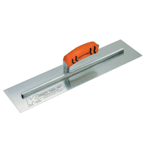 Kraft Finishing Flat Trowel Carbon Steel with Proform Handle 7 Sizes