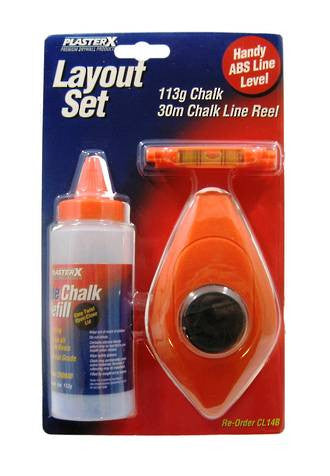 PlasterX Chalk Reel & Level Kit