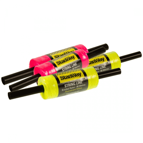 Builders Line 80m Nylon Fluro Pink Or Yellow Stanway
