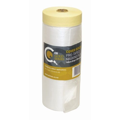 Cover Quick Pre-Taped Masking Film Refill 140cm Drop x 33m
