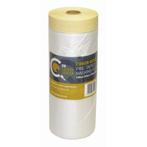 Cover Quick Pre-Taped Masking Film Refill 180cm Drop x 33m