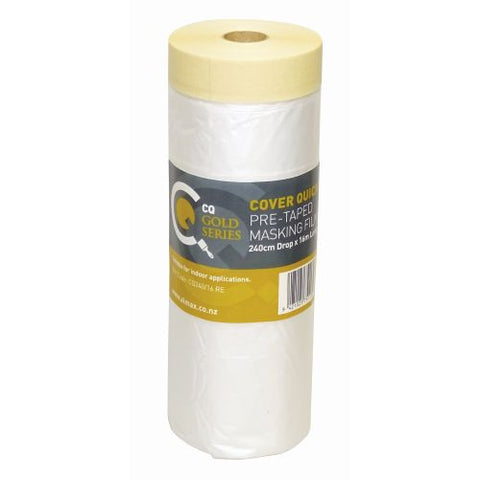 Cover Quick Pre-Taped Masking Film Refill 240cm Drop x 16m