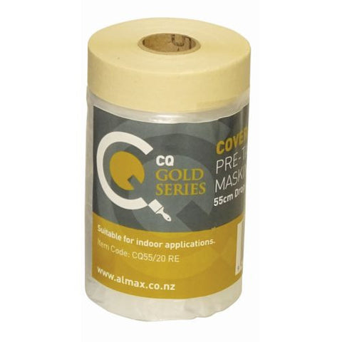 Cover Quick Pre-Taped Masking Film Refill 55cm Drop x 20m