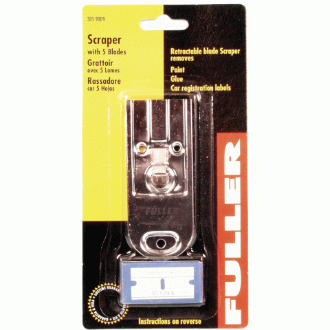 Glass Scraper Retract With 5 Blades