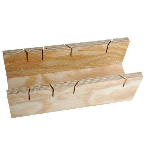 Mitre Box Dual Angle Cut For 55 75 90mm Cove Strong Wooden