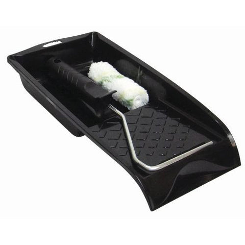 Mini All Paints Roller Kit With Tray 100mm x 9mm Nap Sleeve 29cm Handle