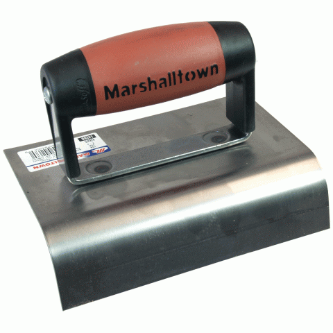 Marshalltown Concrete Curb Tool Stainless Steel Lip 38mm Radius 19mm