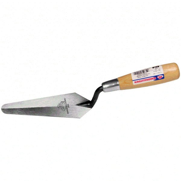 Marshalltown Pointing Trowel Round Nose 140x48mm Wooden Handle