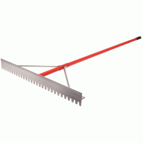Marshalltown Concrete Rake Magnesium Braced Handle 2.13m Blade 800x75mm