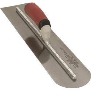Marshalltown Concrete Trowel Round Front Square Back C/S 450x100mm DuraSoft Handle