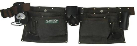 PlasterX Heavy Duty Oil Tanned Leather Carpenters Apron