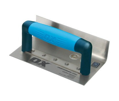 OX Professional 100x180mm (10r 50d) Stainless Steel Coving Trowel
