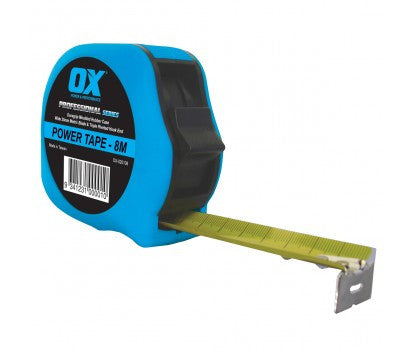 OX Professional 8m Duragrip Metric Tape Measure
