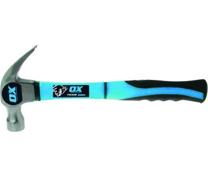 OX Trade 20oz Claw Hammer with Fibreglass Handle