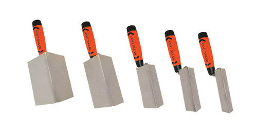 Kraft Plaster Corner Trowel Internal Stainless Steel Proform Handle 5 Sizes