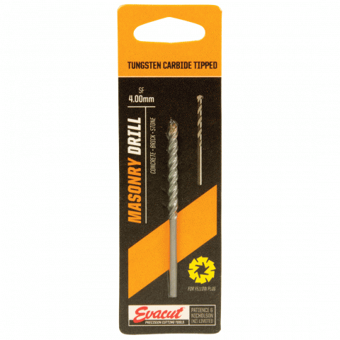 Evacut Masonry Drill 4.0mm Diameter 70mm Length
