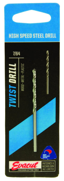 Evacut Twist Drill For Wood Or Metal 29 Sizes