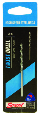 Evacut Twist Drill For Wood Or Metal 29 Sizes