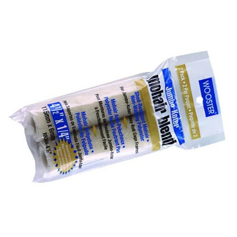 Wooster Mini Paint Roller JKoter Mohair 6mm Nap 2 sizes 2 pack
