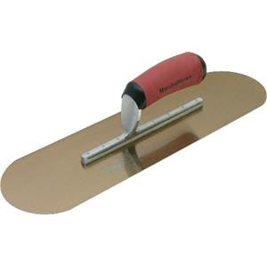 Marshalltown Concrete Pool Trowel Gold Stainless Steel 350x100mm DuraSoft Handle