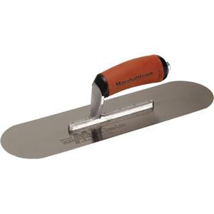 Marshalltown Concrete Trowel Round Ends C/S 450x125mm DuraSoft Hdle