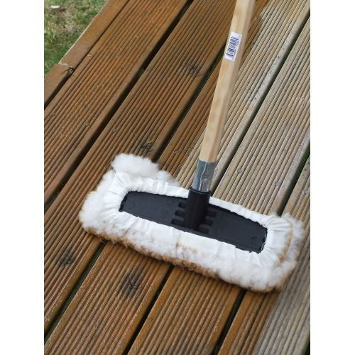 Lambswool Floor Applicator For Stains Polishes Waxes 230 x 75mm