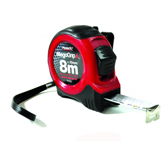 Plasterx Double Stop Tape Measure 8m x 25mm