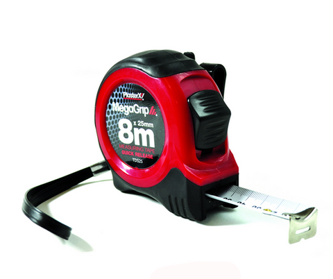 Plasterx Double Stop Tape Measure 8m x 25mm