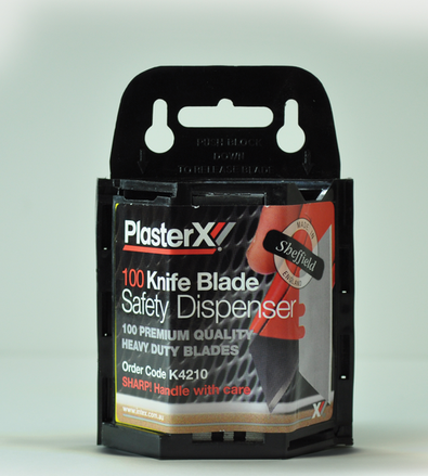 Plasterx HD Trimming Knife Blades 100 Dispenser Pack