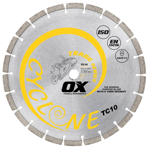 OX Diamond Blade Segmented General Purpose Concrete 5 Sizes