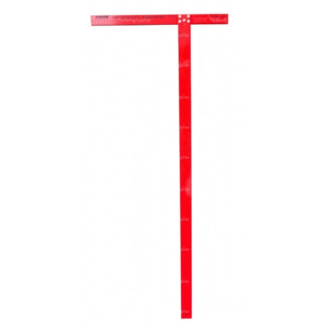 T Square Heavy Duty Aluminium Calibrated Red Two Sizes Plasterx