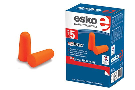 Esko Earplugs Bullet Shape Uncorded 200 Pairs