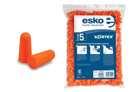 Esko Earplugs Vortex Uncorded 500 Pair Refill Bag For Dispenser