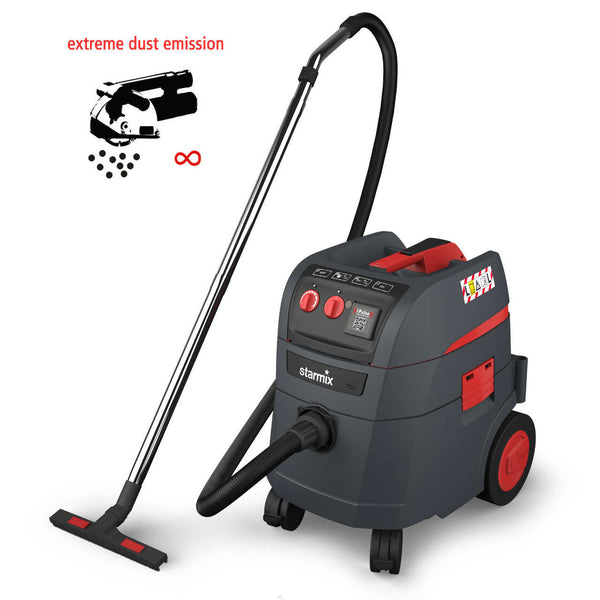 STARMIX Dust Extractor Self Cleaning Vacuum for Plaster, Concrete, Wood, Stone